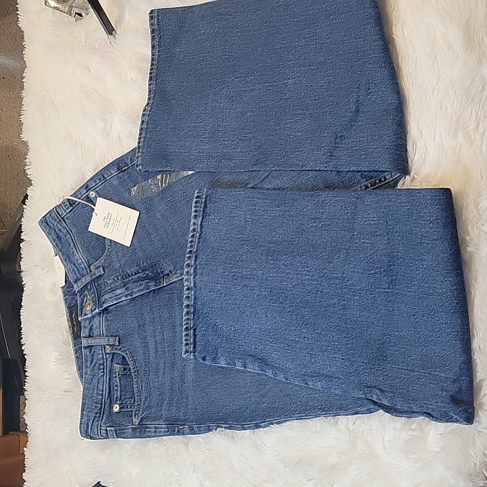 Free Assembly Full Wide Leg Straight Denim Jean, Womens Size 4